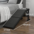 Load image into Gallery viewer, Pet Ramp Bed Steps for Dogs Cats Non-slip Carpet Top Platform Pine Wood 59"L x 16"W x 20"H Black
