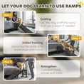 Load image into Gallery viewer, Pet Ramp Bed Steps for Dogs Cats Non-slip Carpet Top Platform Pine Wood 59"L x 16"W x 20"H Black

