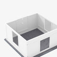 Load image into Gallery viewer, Whelping Box for Dogs, Dog Whelping Box, Dog Playpen Fence Exercise Play Pen with Water-Resistant Washable Whelping Pad, Adjustable Entrance, Non-Slip Pads, for Medium Dogs, Puppies, 100 x 96cm

