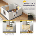 Load image into Gallery viewer, Whelping Box for Dogs, Dog Whelping Box, Dog Playpen Fence Exercise Play Pen with Water-Resistant Washable Whelping Pad, Adjustable Entrance, Non-Slip Pads, for Medium Dogs, Puppies, 100 x 96cm
