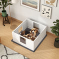 Load image into Gallery viewer, Whelping Box for Dogs, Dog Whelping Box, Dog Playpen Fence Exercise Play Pen with Water-Resistant Washable Whelping Pad, Adjustable Entrance, Non-Slip Pads, for Medium Dogs, Puppies, 100 x 96cm
