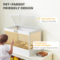 Load image into Gallery viewer, Hamster Cage, 31.5"L Transparent Acrylic Small Animal Habitat with Openable Top, Exercise Play House with Hut, Seesaw, Ladder for Dwarf Hamster, Gerbil, White
