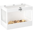 Load image into Gallery viewer, PawHut Hamster Cage with Openable Top & Lock, Transparent Acrylic Panels Small Animal Habitat with Hut, Seesaw, Ladder, for Dwarf Hamster Gerbil, 31.5" x 20" x 23", White
