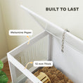 Load image into Gallery viewer, Hamster Cage, 31.5"L Transparent Acrylic Small Animal Habitat with Openable Top, Exercise Play House with Hut, Seesaw, Ladder for Dwarf Hamster, Gerbil, White
