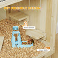 Load image into Gallery viewer, Large Hamster Cage, 28"Length Wooden Hamster Cage for Syrian, Dwarf, Gerbil, Hamster Habitat with Seesaw, Water Bottle, Food Dish, Hut, Transparent Panel for Easy Observe
