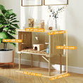 Load image into Gallery viewer, Large Hamster Cage, 28"Length Wooden Hamster Cage for Syrian, Dwarf, Gerbil, Hamster Habitat with Seesaw, Water Bottle, Food Dish, Hut, Transparent Panel for Easy Observe

