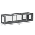 Load image into Gallery viewer, PawHut Outdoor Cat Tunnel with Extendable Design, 59" L Wooden Cat Run with Weather Protection, Connecting Inside and Outside, for Deck Patios, Balconies, Gray
