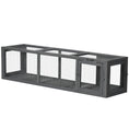 Load image into Gallery viewer, PawHut Outdoor Cat Tunnel with Extendable Design, 59" L Wooden Cat Run with Weather Protection, Connecting Inside and Outside, for Deck Patios, Balconies, Gray
