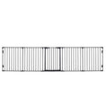 Load image into Gallery viewer, Pet Safety Gate, 5 Panels Playpen Fireplace, Metal Fence, Stair Barrier, Room Divider w/ Walk-Through Door - Black
