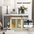 Load image into Gallery viewer, Dog Crate Furniture, Dog House Furniture Style for Large Breeds, Pet Kennel with Removable Cushion for Indoor Use, 98 x 58 x 61cm, Grey
