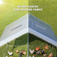 Load image into Gallery viewer, Metal Chicken Coop, 26' x 10' x 6.4' Large Chicken Run Hen House with Feeding Door, Waterproof Cover, Hanging Feeder, Perch, Poultry Cage for Outdoor, Backyard, Farm for 24-30 Hens
