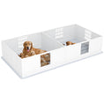Load image into Gallery viewer, PawHut Whelping Box for Dogs and Puppies, Dog Whelping Box with Waterproof Pee Pad, Adjustable Height Door, for Large Dogs Indoor Use, 96" x 47" x 19"
