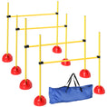 Load image into Gallery viewer, 4 Piece Agility Training Equipment for Dogs with Height Adjustable Jump Hurdle, Bag, Portable, Easy Assemble Dog Outdoor Obstacle Course for Training
