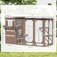 Load image into Gallery viewer, PawHut Catio Outdoor Cat Enclosure, Large Wood Kitten Cat House Enclosure with 3-Level Design, Weatherproof Roof, Big Hiding Areas, Multiple Platforms, Resting Box, 45"H, Brown
