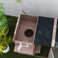 Load image into Gallery viewer, PawHut Catio Outdoor Cat Enclosure, Large Wood Kitten Cat House Enclosure with 3-Level Design, Weatherproof Roof, Big Hiding Areas, Multiple Platforms, Resting Box, 45"H, Brown
