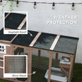 Load image into Gallery viewer, PawHut Catio Outdoor Cat Enclosure, Large Wood Kitten Cat House Enclosure with 3-Level Design, Weatherproof Roof, Big Hiding Areas, Multiple Platforms, Resting Box, 45"H, Brown
