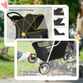 Load image into Gallery viewer, Dog Stroller, 3 Wheels Foldable Cat Dog Pram with Cup Holder, Storage Basket, Pet Stroller for Small Miniature Dogs, Black
