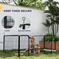 Load image into Gallery viewer, Whelping Box for Dogs and Puppies, 4 Panel Whelping Pen with Washable Whelping Pad, Wind-Resistant Cloth, Lockable Door, Dog Playpen for Small and Medium Breeds, 122 x 122 x 60cm
