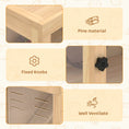 Load image into Gallery viewer, Wooden Hamster Cage, Large Gerbil Cage with Hut, Wheel, Ramps, 3 Tier Small Animal Habitat with Removable Viewing Panels, 80 x 50 x 84 cm, Natural
