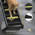 Load image into Gallery viewer, Dog Ramp for Car Truck SUV, Foldable Dog Stairs for Large Medium Small Dogs, Folding Pet Stairs with Non-slip Strips & Pads, Supports Up to 55 lbs (10 Steps), Black
