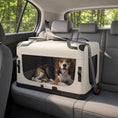 Load image into Gallery viewer, Pet Carrier Bag, Soft-Sided Dog Carrier with Security Buckle Strap, Washable Cushion and Folded Bowl, Lightweight Pet Travel Bag for Small to Large Dogs, Light Grey
