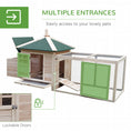 Load image into Gallery viewer, 77" Chicken Coop Hen House Rabbit Hutch Poultry Cage Pen Outdoor Backyard with Nesting Box Run Natural
