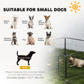 Load image into Gallery viewer, Dog Playpen, Wide 31.5"W Heavy-Duty Metal Puppy Play Pen, Pet Exercise Fences for Outside and Indoor, DIY Design with Door for Small Dogs, 6 Panels, 23.5"H
