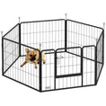 Load image into Gallery viewer, Dog Pen 6 Panels Puppy Pen Heavy Duty Pet Playpen for Indoor Outdoor for Dogs, Rabbits, Ducks 60cm High
