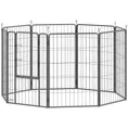 Load image into Gallery viewer, Dog Pen, 8 Panel Puppy Pen, Steel Dog Playpen, for Large Breeds, 100cm Tall, Black
