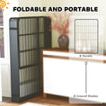 Load image into Gallery viewer, Dog Pen, 8 Panel Puppy Pen, Steel Dog Playpen, for Large Breeds, 100cm Tall, Black
