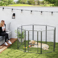 Load image into Gallery viewer, Dog Pen, 8 Panel Puppy Pen, Steel Dog Playpen, for Large Breeds, 100cm Tall, Black
