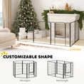 Load image into Gallery viewer, 6 Panels Dog Playpen, 27"W x 31.5"H Heavy Duty Pet Fence with Door & Strap for Indoor Outdoor Backyard Garden, Portable & Foldable Puppy Pet Pen for Medium Dogs
