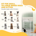 Load image into Gallery viewer, Dog Gate, 38" Extra Tall Pet Gate with Cat Door, Includes 2.8" and 5.5" Extension Kits, Pressure Mounted Stair Gate for Doorways, Hallways, Stairways, 30"-41" Width
