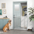 Load image into Gallery viewer, Dog Gate, 38" Extra Tall Pet Gate with Cat Door, Includes 2.8" and 5.5" Extension Kits, Pressure Mounted Stair Gate for Doorways, Hallways, Stairways, 30"-41" Width
