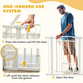 Load image into Gallery viewer, Dog Gate, 38" Extra Tall Pet Gate with Cat Door, Includes 2.8" and 5.5" Extension Kits, Pressure Mounted Stair Gate for Doorways, Hallways, Stairways, 30"-41" Width
