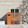 Load image into Gallery viewer, Catio Outdoor Cat Enclosure, 76" L Large Weatherproof Cat House with Cat Condo, Jumping Platforms, Ladder, Ramps, Hammock for 2-3 Indoor Cats, Orange
