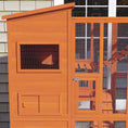 Load image into Gallery viewer, Catio Outdoor Cat Enclosure, 76" L Large Weatherproof Cat House with Cat Condo, Jumping Platforms, Ladder, Ramps, Hammock for 2-3 Indoor Cats, Orange
