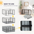Load image into Gallery viewer, Whelping Box for Dogs and Puppies, 4 Panel Whelping Pen with Washable Whelping Pad, Wind-Resistant Cloth, Lockable Door, Dog Playpen for Small and Medium Breeds, 122 x 122 x 60cm
