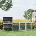 Load image into Gallery viewer, 137" Chicken Coop, Wooden Large Hen House with Chicken Run, Nesting Box, Poultry Cage for Outdoor, Backyard, Grey

