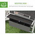 Load image into Gallery viewer, 137" Chicken Coop, Wooden Large Hen House with Chicken Run, Nesting Box, Poultry Cage for Outdoor, Backyard, Grey
