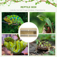 Charger l'image dans la visionneuse de la galerie, Reptile Terrarium, 58 Gallon Reptile Tank w/ Transparent Sliding Doors, Breathable Mesh for Bearded Dragon, Lizards, Horned Frogs, Snakes and Chameleons, 39" x 18.5" x 18.5"
