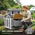 Load image into Gallery viewer, Chicken Coop for 2 Chickens, Wooden Hen House with Nesting Box, Pull-Out Tray, Ventilation Windows, Poultry Hutch Rabbit Cage with Waterproof Roof, Roosting Bars and Ramp
