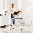 Load image into Gallery viewer, 32" Foldable Dog Grooming Table Pet Drying Beauty Table with 20-60cm Adjustable Arm, Rubber Top, Black
