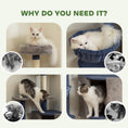 Load image into Gallery viewer, Modern Cat Tree, 48 Inch Cat Tower for Indoor Kittens with Cozy Condo, Hammock, Top Perch, Sisal Scratching Posts, Toy Ball, Blue and Grey

