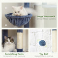 Load image into Gallery viewer, Modern Cat Tree, 48 Inch Cat Tower for Indoor Kittens with Cozy Condo, Hammock, Top Perch, Sisal Scratching Posts, Toy Ball, Blue and Grey

