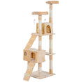 Load image into Gallery viewer, Cat Tree for Indoor Cats, 173cm Cat Tower Scratching Post Tall Climbing Tower, Activity Centre House - Cream
