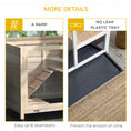 Load image into Gallery viewer, Rabbit Hutch Indoor Wooden Guinea Pig House Hamster Cage with Wheels, 2 Layers Bunny Cage with Openable Roof, 91.5 x 53.3 x 73 cm, Natural
