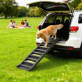 Load image into Gallery viewer, Dog Ramp for Car Truck SUV, Foldable Dog Stairs for Large Medium Small Dogs, Folding Pet Stairs with Non-slip Strips & Pads, Supports Up to 55 lbs (10 Steps), Black
