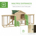 Load image into Gallery viewer, 80" Chicken Coop, Wooden Hen House Large Rabbit Hutch Poultry Cage Pen with Nesting Box, Run, Ramp, Drawer, for Outdoor Backyard Garden
