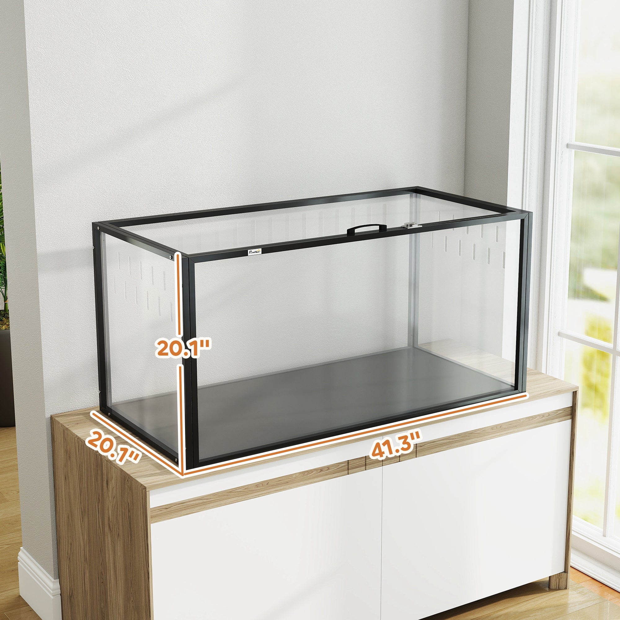 Large Acrylic Hamster Cage, Chewproof Guinea Pig Cage for Small Animal Pets, Transparent Mice and Gerbil Habitat with Openable Top, for Hedgehog, Dwarf Hamster, Rat, Mouse, 41.3" x 20" x 20"